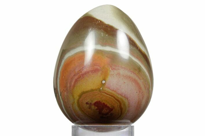 Polished Polychrome Jasper Egg - Madagascar #356183